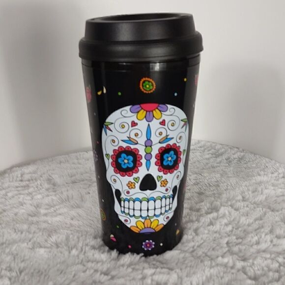 New Day Of The Dead Travel Coffee Mug - Picture 1 of 5